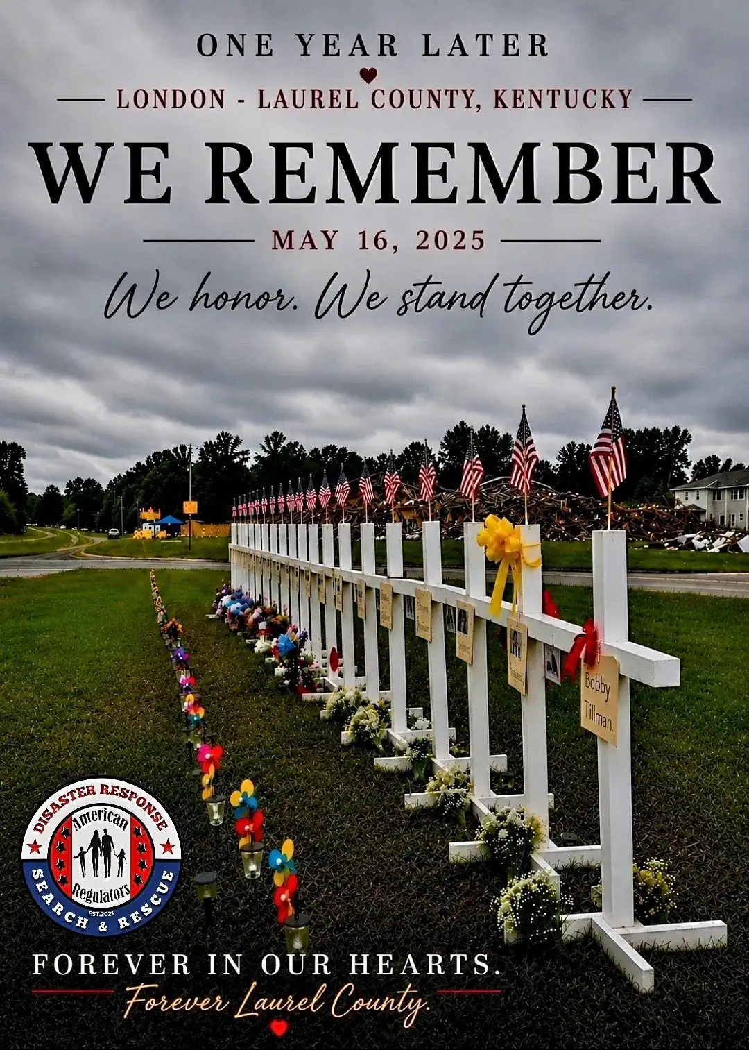 London, Kentucky EF4 Tornado One-Year Remembrance Press Release